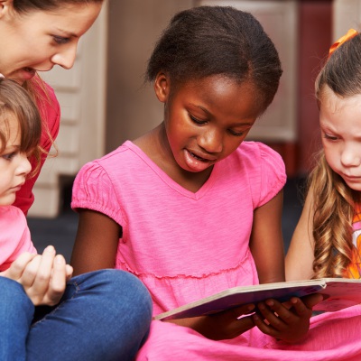 Preschool children reading