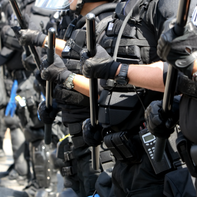 Police with Riot gear, Getty Images | Filo
