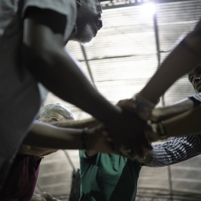 Happy warehouse workers | FG Trade Getty