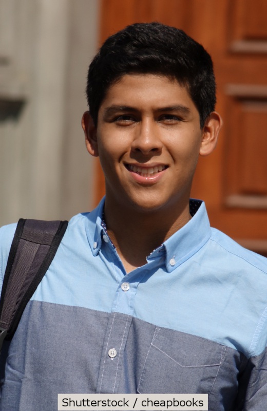 Young Hispanic man | Shutterstock, cheapbooks