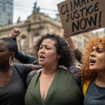 Climate justice protest