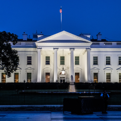 The White House exterior.