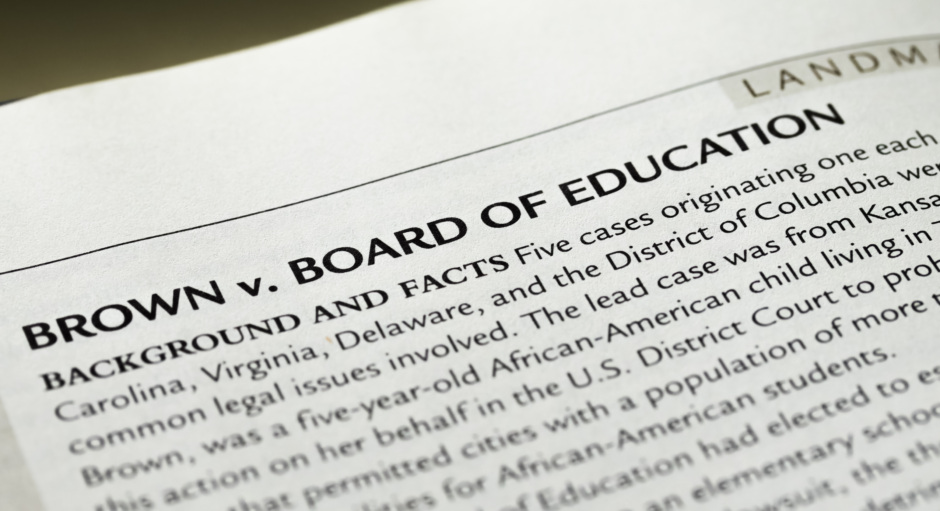Image of Brown v Board of Education ruling