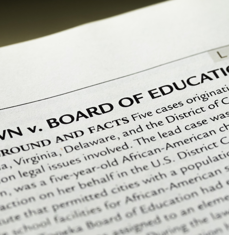 Image of Brown v Board of Education ruling